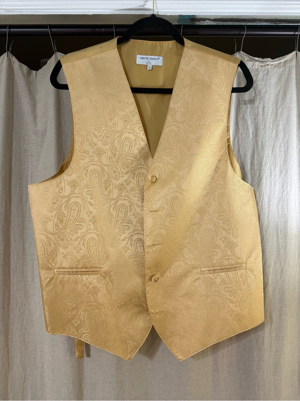 Gold Paisley Men's Vest